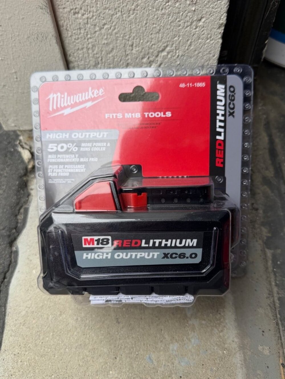 Milwaukee M18 RedLithium High Output XC6.0 Battery Pack - Black (48-11-1865)